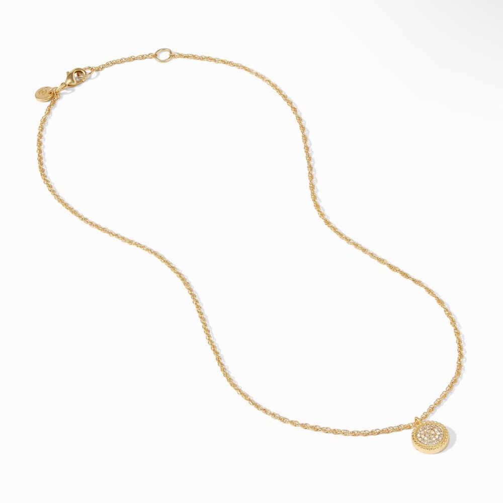 NWT RARE Authentic Luxury Minimalist Julie Vos pavé CZ Earring And Necklace Set - Picture 4 of 17